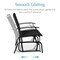 Best Choice Products 2-Person Outdoor Swing Glider, Steel Patio Loveseat, Bench Rocker w/ Armrests